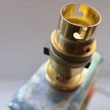 Load image into Gallery viewer, SCOTTISH POTTERY. LARGE Margery Clinton Lustre Glaze Lamp Base. Re-wired

