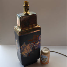 Load image into Gallery viewer, SCOTTISH POTTERY. LARGE Margery Clinton Lustre Glaze Lamp Base. Re-wired
