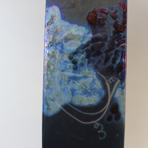 SCOTTISH POTTERY. LARGE Margery Clinton Lustre Glaze Lamp Base. Re-wired
