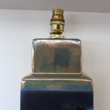 Load image into Gallery viewer, SCOTTISH POTTERY. LARGE Margery Clinton Lustre Glaze Lamp Base. Re-wired
