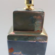 Load image into Gallery viewer, SCOTTISH POTTERY. LARGE Margery Clinton Lustre Glaze Lamp Base. Re-wired
