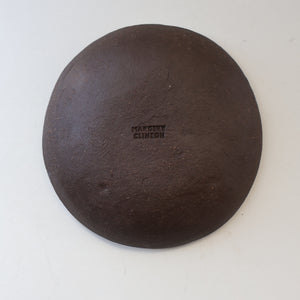 SCOTTISH POTTERY. Rarer Margery Clinton Circular Plate with an Abstract Yellow Slipware Decoration
