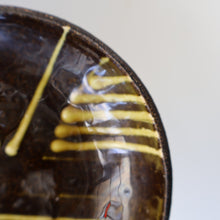 Load image into Gallery viewer, SCOTTISH POTTERY. Rarer Margery Clinton Circular Plate with an Abstract Yellow Slipware Decoration
