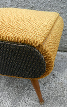 Load image into Gallery viewer, 1950s SHERBOURNE Lidded Sewing Box taking the form of a Stool. With Dansette Style Legs
