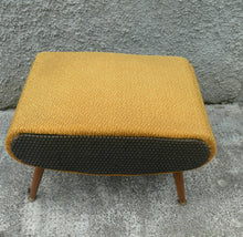 Load image into Gallery viewer, 1950s SHERBOURNE Lidded Sewing Box taking the form of a Stool. With Dansette Style Legs
