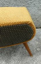 Load image into Gallery viewer, 1950s SHERBOURNE Lidded Sewing Box taking the form of a Stool. With Dansette Style Legs
