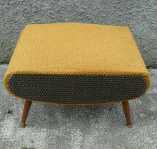Load image into Gallery viewer, 1950s SHERBOURNE Lidded Sewing Box taking the form of a Stool. With Dansette Style Legs
