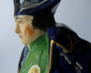 RARE 1850s Staffordshire Figurine of the Emperor Napoleon