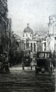 MORTIMER MENPES (1855 - 1938) Pall Mall, London (1910). Pencil Signed