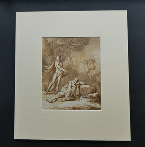 18th Century European School Pen and Ink Mercury and Argus