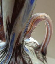 Load image into Gallery viewer, LARGE Italian Vintage FRATELLI TOSO Glass Vase. Made of Satin Finished Fused Tutti Frutti Canes. 9 3/4 INCHES
