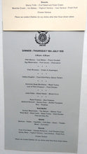 Load image into Gallery viewer, Official Menu Samples Compiled for the Commonwealth Games. EDINBURGH 1970. VERY Rare Survivor
