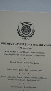 Official Menu Samples Compiled for the Commonwealth Games. EDINBURGH 1970. VERY Rare Survivor
