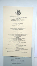 Load image into Gallery viewer, Official Menu Samples Compiled for the Commonwealth Games. EDINBURGH 1970. VERY Rare Survivor
