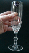 Load image into Gallery viewer, Vintage Edinburgh Crystal PAIR of Tall CHAMPAGNE Flute Glasses.  7 3/8 inches
