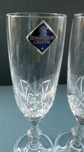 Load image into Gallery viewer, Vintage Edinburgh Crystal PAIR of Tall CHAMPAGNE Flute Glasses.  7 3/8 inches
