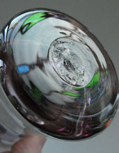 Load image into Gallery viewer, PAIR of Caithness CANISBAY LARGE Amethyst Coloured Wine Glasses. Space Age Shape. 5 3/4 inches in height
