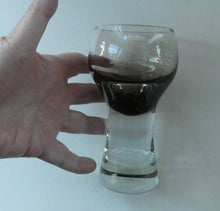 Load image into Gallery viewer, PAIR of Caithness CANISBAY LARGE Peat Coloured Wine Glasses. Space Age Shape. 5 1/4 inches in height
