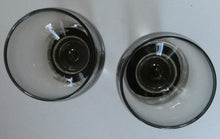 Load image into Gallery viewer, PAIR of Caithness CANISBAY LARGE Peat Coloured Wine Glasses. Space Age Shape. 5 1/4 inches in height
