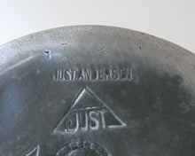 Load image into Gallery viewer, 1930s / 1940s JUST ANDERSEN Danish Pewter PAIR of Dwarf Candlesticks
