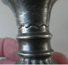 Load image into Gallery viewer, 1930s / 1940s JUST ANDERSEN Danish Pewter PAIR of Dwarf Candlesticks
