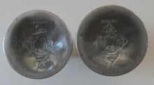 Load image into Gallery viewer, 1930s / 1940s JUST ANDERSEN Danish Pewter PAIR of Dwarf Candlesticks
