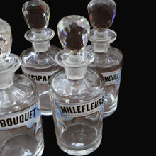 Load image into Gallery viewer, RARE Antique French Glass Perfume Oil Bottle. Baccarat Design. MILLEFLEURS
