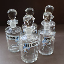 Load image into Gallery viewer, RARE Antique French Glass Perfume Oil Bottle. Baccarat Design. MILLEFLEURS
