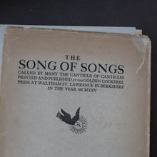 Load image into Gallery viewer, 1925 LIMITED EDITION. Song of Songs. Illustrations by Eric Gill. Published by Golden Cockerel Press
