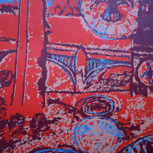 Load image into Gallery viewer, SCOTTISH ART. Contemporary Original Pencil Signed Screenprint by Paul Furneaux. Demon on Calton Hill. Signed &amp; Dated 1987
