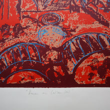 Load image into Gallery viewer, SCOTTISH ART. Contemporary Original Pencil Signed Screenprint by Paul Furneaux. Demon on Calton Hill. Signed &amp; Dated 1987
