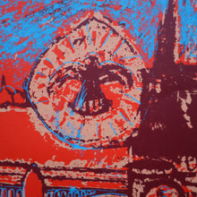 Load image into Gallery viewer, SCOTTISH ART. Contemporary Original Pencil Signed Screenprint by Paul Furneaux. Demon on Calton Hill. Signed &amp; Dated 1987
