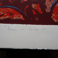 Load image into Gallery viewer, SCOTTISH ART. Contemporary Original Pencil Signed Screenprint by Paul Furneaux. Demon on Calton Hill. Signed &amp; Dated 1987
