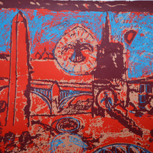 Load image into Gallery viewer, SCOTTISH ART. Contemporary Original Pencil Signed Screenprint by Paul Furneaux. Demon on Calton Hill. Signed &amp; Dated 1987
