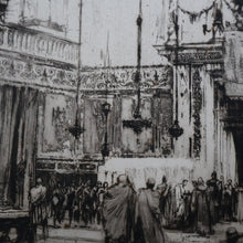 Load image into Gallery viewer, LISTED ARTIST: William Walcot (1874 - 1943). Large Etching entitled &quot;The Atrium to a House of a Patrician, Rome&quot;. Signed in Pencil
