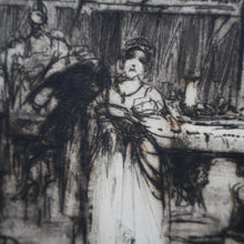 Load image into Gallery viewer, LISTED ARTIST: William Walcot (1874 - 1943). Large Etching entitled &quot;The Atrium to a House of a Patrician, Rome&quot;. Signed in Pencil
