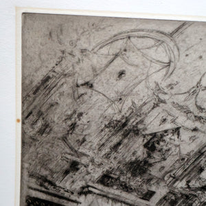 LISTED ARTIST: William Walcot (1874 - 1943). Large Etching entitled "The Atrium to a House of a Patrician, Rome". Signed in Pencil
