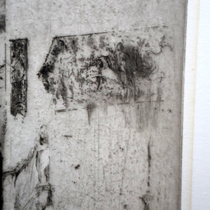 LISTED ARTIST: William Walcot (1874 - 1943). Large Etching entitled "The Atrium to a House of a Patrician, Rome". Signed in Pencil