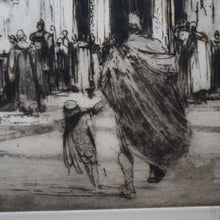 Load image into Gallery viewer, LISTED ARTIST: William Walcot (1874 - 1943). Large Etching entitled &quot;The Atrium to a House of a Patrician, Rome&quot;. Signed in Pencil
