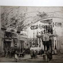 Load image into Gallery viewer, LISTED ARTIST: William Walcot (1874 - 1943). Large Etching entitled &quot;The Atrium to a House of a Patrician, Rome&quot;. Signed in Pencil
