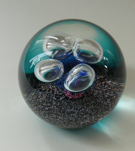 SCOTTISH PAPERWEIGHT: Vintage 1990s Caithness Colin Terris Paperweight: WEATHER VANE