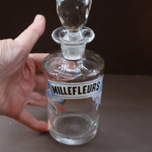 Load image into Gallery viewer, RARE Antique French Glass Perfume Oil Bottle. Baccarat Design. MILLEFLEURS
