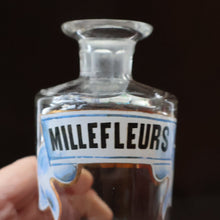 Load image into Gallery viewer, RARE Antique French Glass Perfume Oil Bottle. Baccarat Design. MILLEFLEURS
