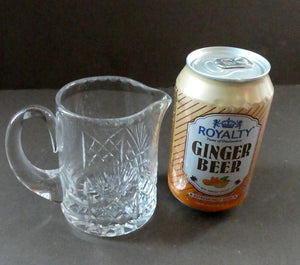 Small Edinburgh Crystal Whisky Water Jug or Cream Jug: IONA Pattern