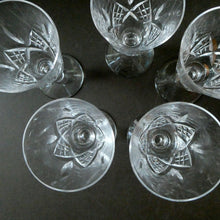 Load image into Gallery viewer, Set of FIVE Vintage EDINBURGH CRYSTAL Liqueur or Sherry Glasses
