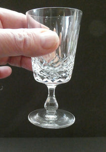 EDINBURGH CRYSTAL. Set of SIX Matching Sherry or Liqueur Glasses. Appin Pattern