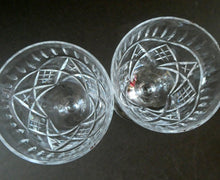 Load image into Gallery viewer, Edinburgh Crystal Set of Six Small Sherry or Liqueur Glasses. 4 inches high
