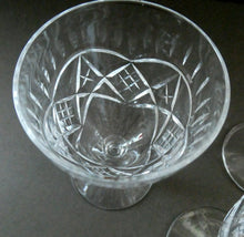 Load image into Gallery viewer, Edinburgh Crystal Set of Six Small Sherry or Liqueur Glasses. 4 inches high
