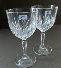Load image into Gallery viewer, Vintage Edinburgh Crystal Tall White Wine Glasses. Set of Six. 5 3/4 inches

