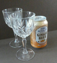 Load image into Gallery viewer, Vintage Edinburgh Crystal Tall White Wine Glasses. Set of Six. 5 3/4 inches
